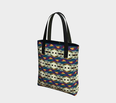 Spider Granma's Love Village Tote Bag | Black Family Heritage