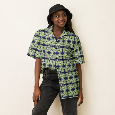 Lovin Lichen Button Shirt | Black Botanical Pride