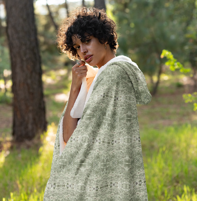 Spanish Moss Hooded Blanket | Southern Gothic Queer Art
