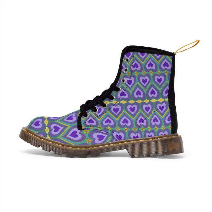 Lavender Love Canvas Boots
