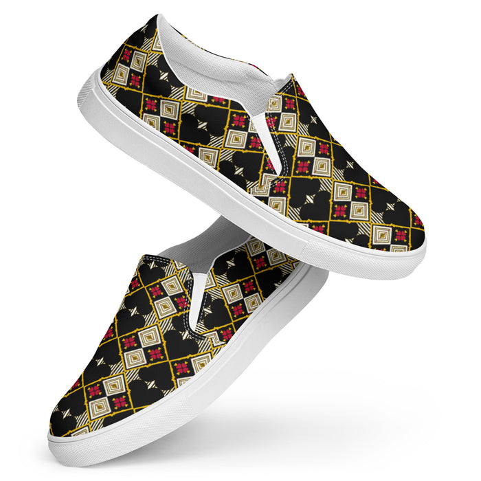 Issa A Black Love Thang Round Toe Slip-On canvas shoes