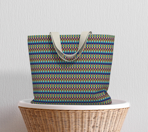 Our Sacred Temples Large Tote Bag | Afrocentric Spirituality