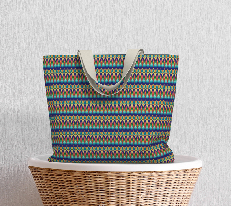 Our Sacred Temples Large Tote Bag | Afrocentric Spirituality