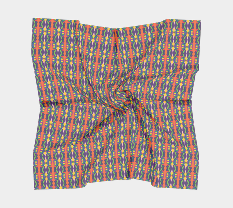 Carnival Butterfly Baby Square Silk Scarf | Black Baby Pride