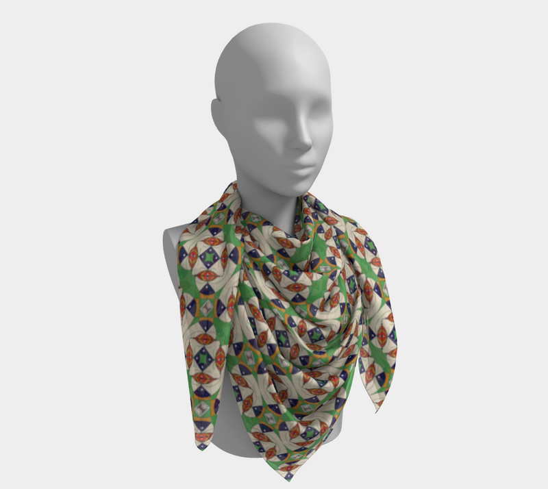 Umoja Square Silk Scarf | Black Unity & Pride