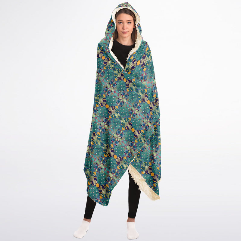 Aqua De Luna Hooded Blanket