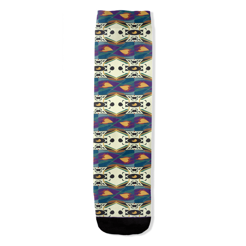 Spider Granma's Love Village Socks | Afrocentric Queer Art