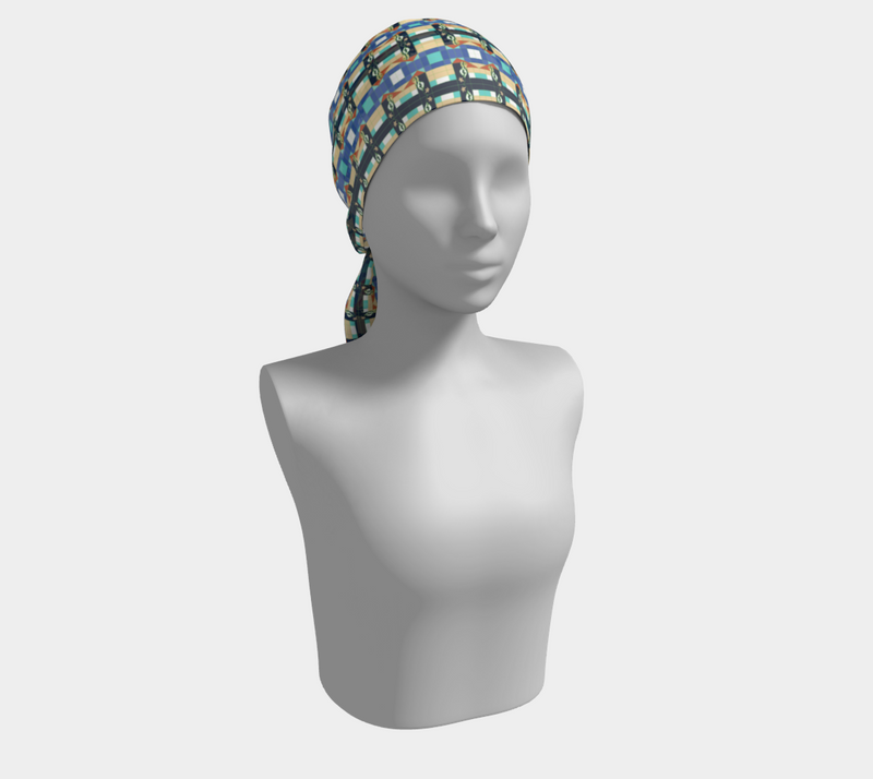 Deep Wata Long Scarf | Afrocentric Silk Scarf
