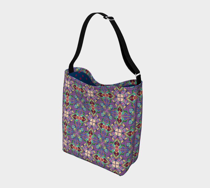 Immortal Life Of Pussyflowers Messenger Tote