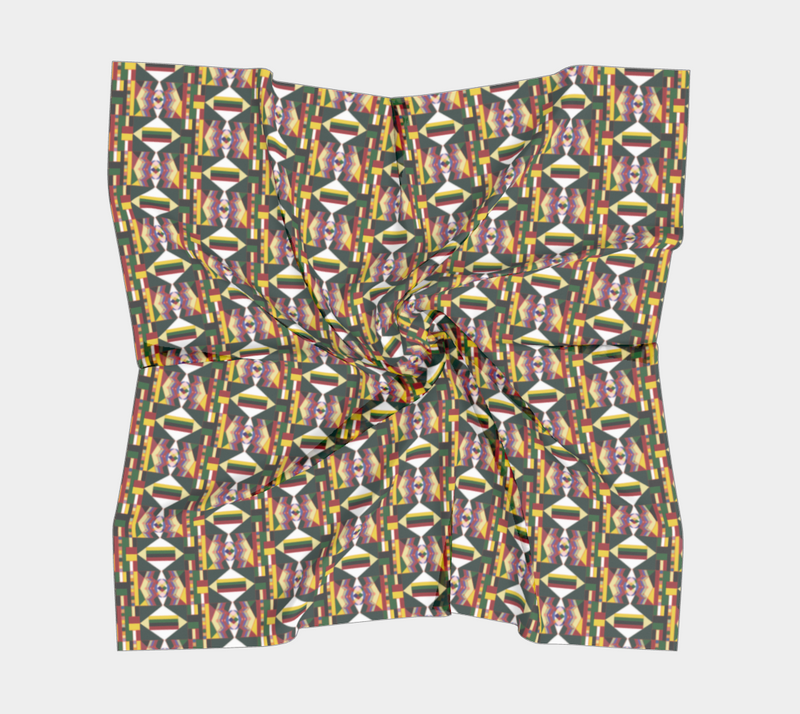UNTI Square Silk Scarf | Black Queer Art