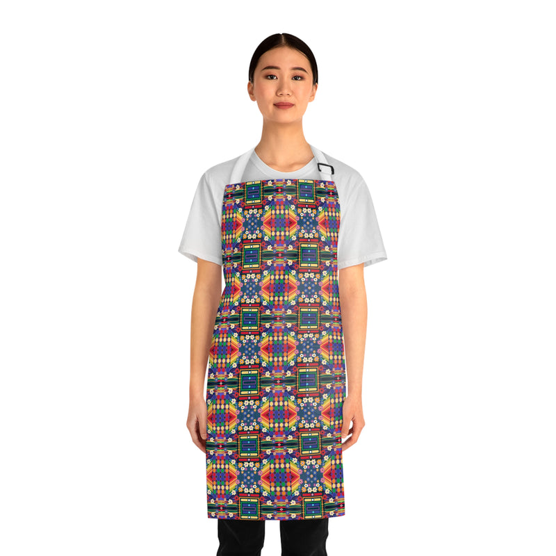 PoMo RetroAfroHomo Apron — Vibrant Queer Apron