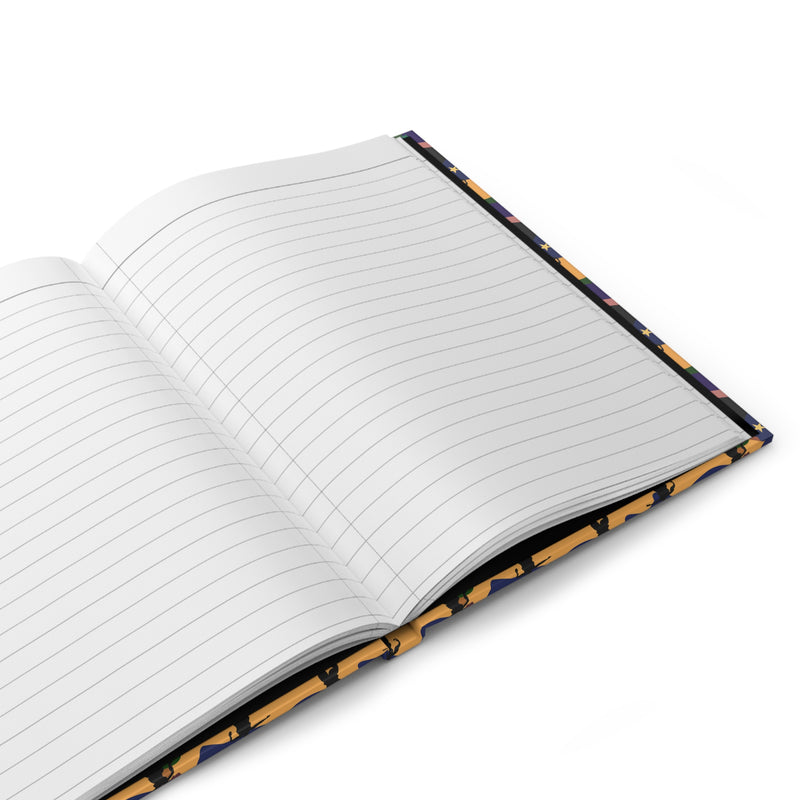 Autumn Dancers Hardcover Journal | Black Joy & Afrocentric Art