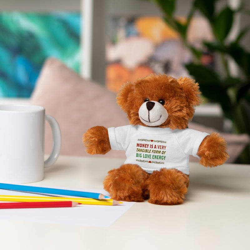 Money Is A Tangible Form Of Love Energy Stuffed Animal | Black Queer Affirmation