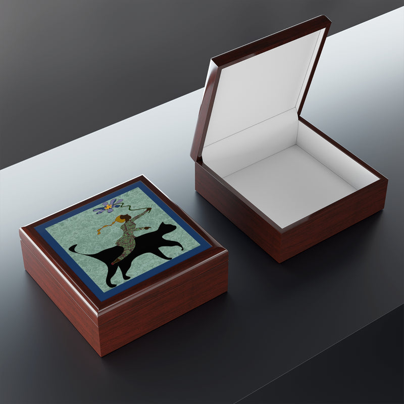 She Gives Jewelry Box | Black Women Empowerment Decor