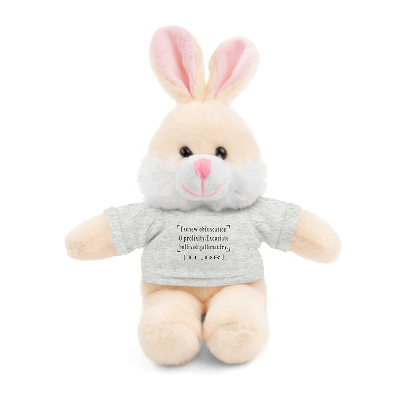 Eschew Obfuscation Stuffed Animal | Queer Affirmation Plushie