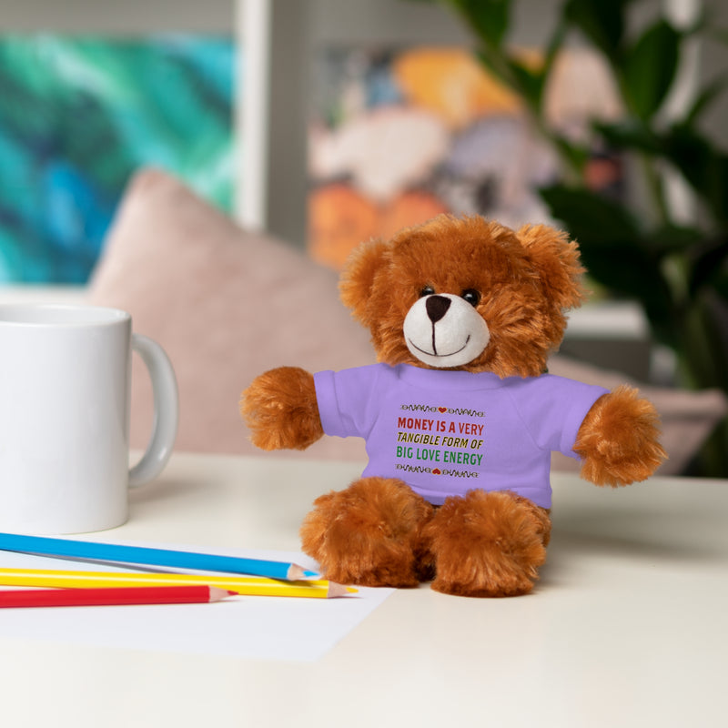 Money Is A Tangible Form Of Love Energy Stuffed Animal | Black Queer Affirmation