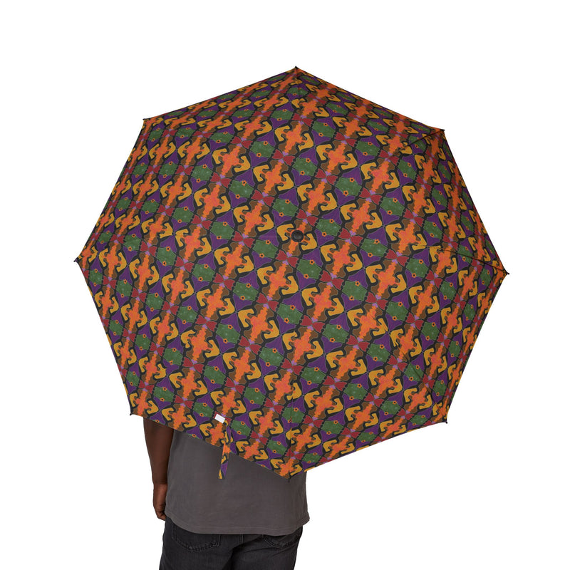 Celebrating Sistas Semi-Automatic Travel Umbrella