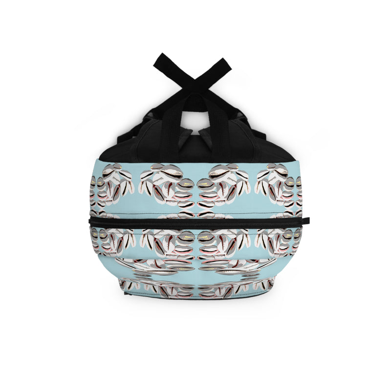 Truth Speaking Is wealth Backpack — Cowrie Shell Print School Bag