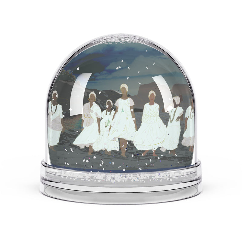 The Gathering Snow Globe — Ethereal Spiritual Keepsake