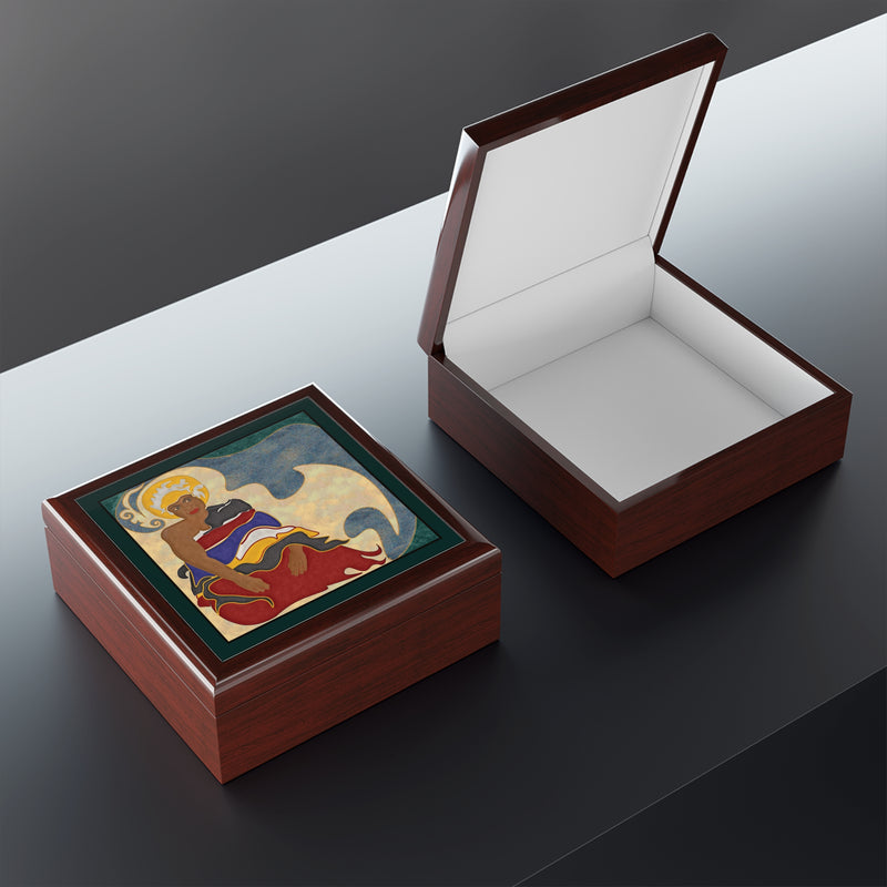 Queen Mother Jewelry Box | Black Women's Empowerment Decor