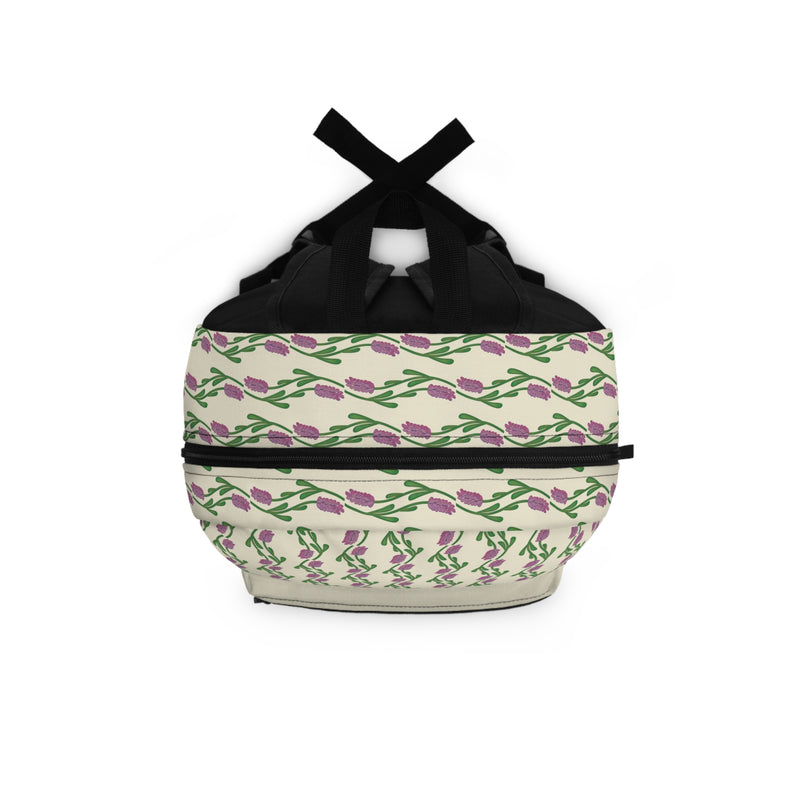 A Touch Of Lavender Backpack – Vintage Pink & Green Lavender Print