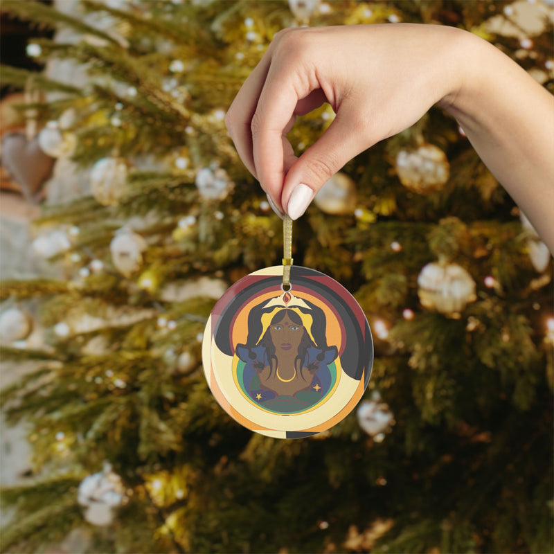 Spirit Mama Glass Ornament | Black Queer Home Decor