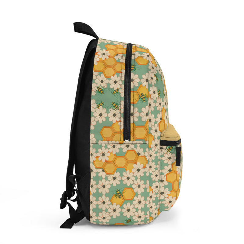 Success's Sweet Sting Backpack — Cute Bee & Daisy Pattern School Bag