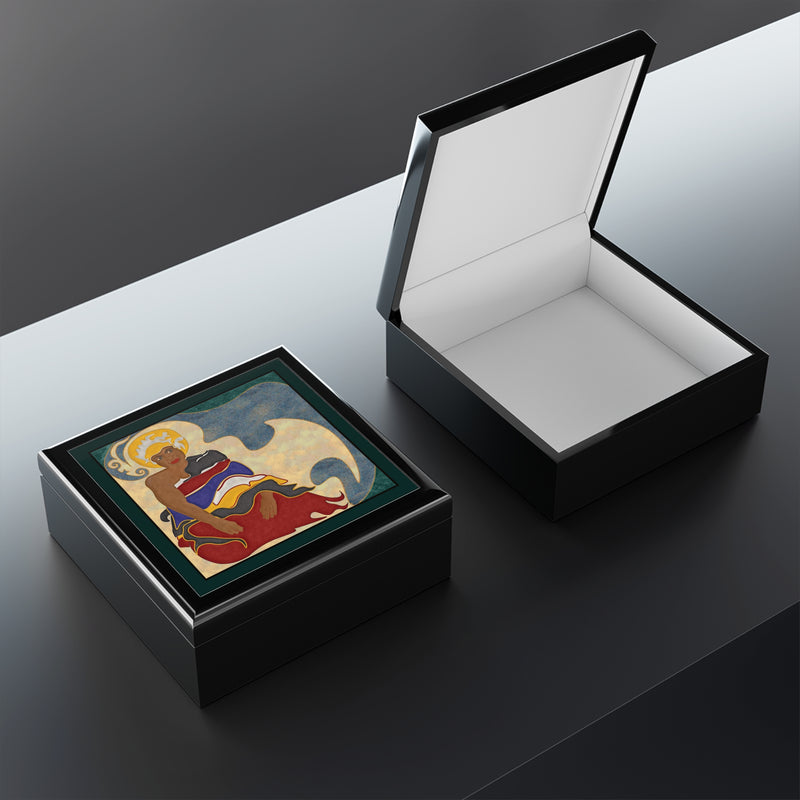 Queen Mother Jewelry Box | Black Women's Empowerment Decor