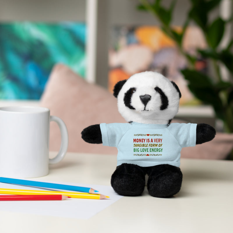Money Is A Tangible Form Of Love Energy Stuffed Animal | Black Queer Affirmation