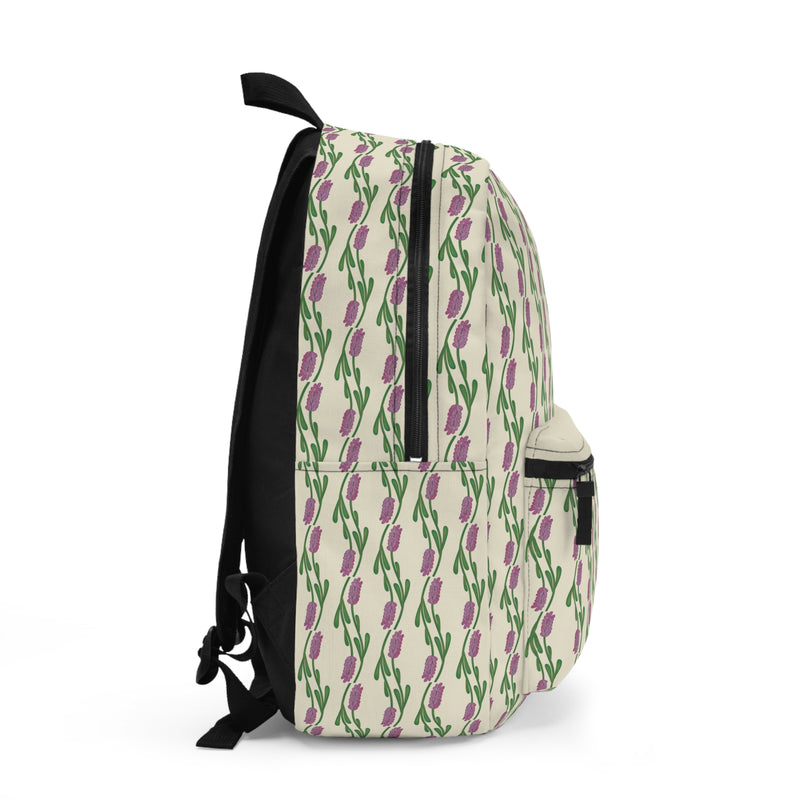 A Touch Of Lavender Backpack – Vintage Pink & Green Lavender Print