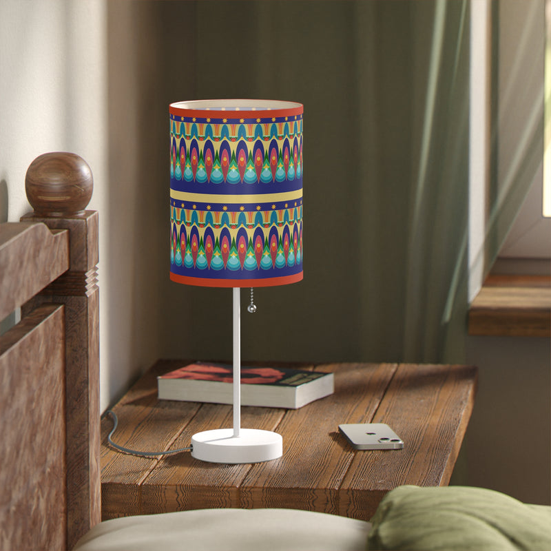 Our Sacred Temples Lamp on a Stand | Afrocentric Home Decor