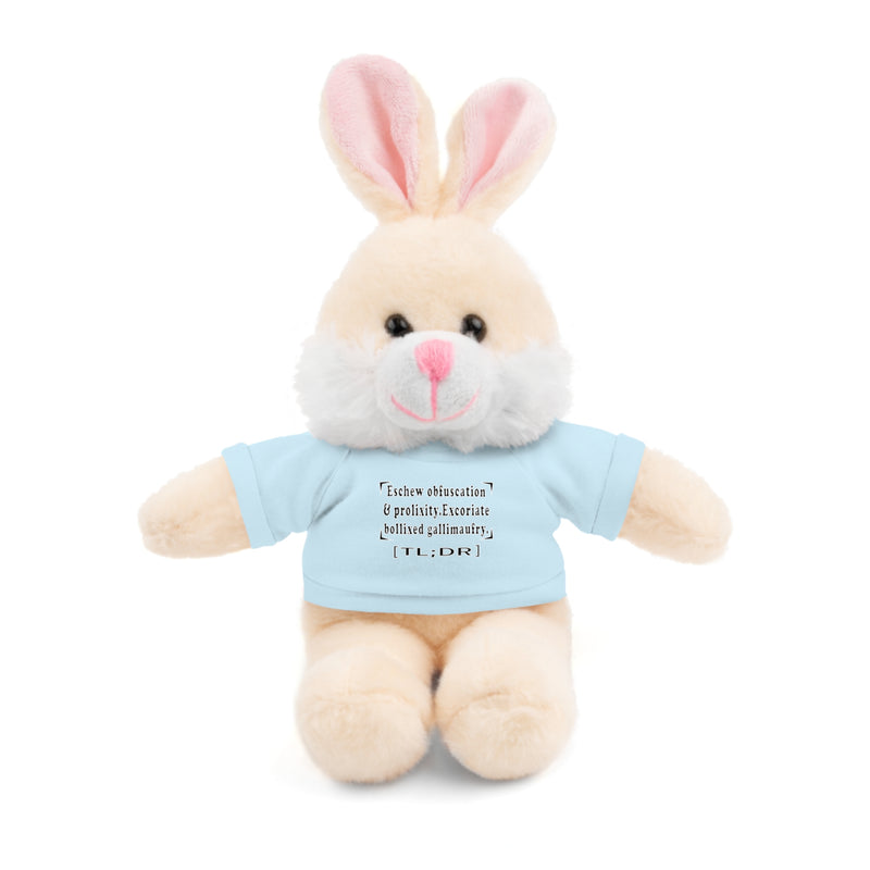 Eschew Obfuscation Stuffed Animal | Queer Affirmation Plushie