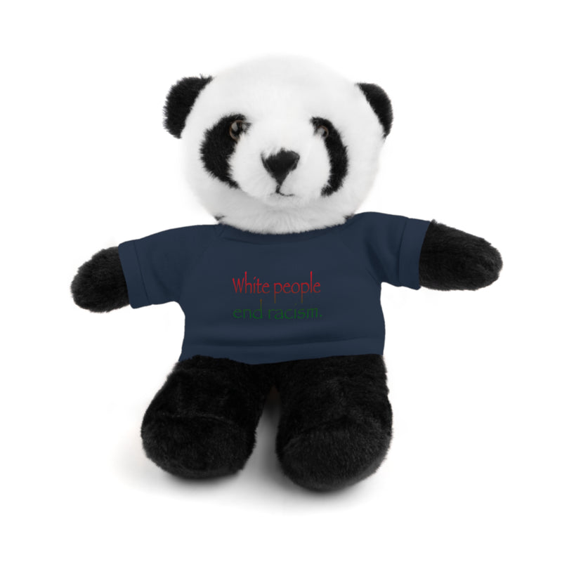 White People End Racism Plushie | Anti-Racism Allyship
