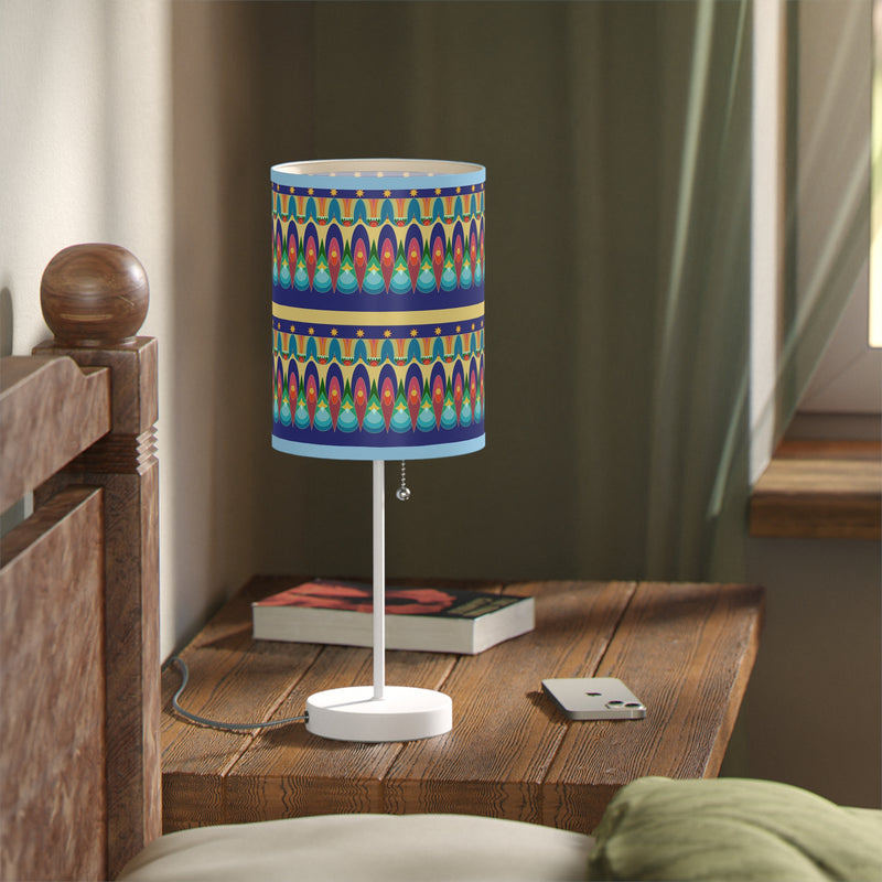 Our Sacred Temples Lamp on a Stand | Afrocentric Home Decor