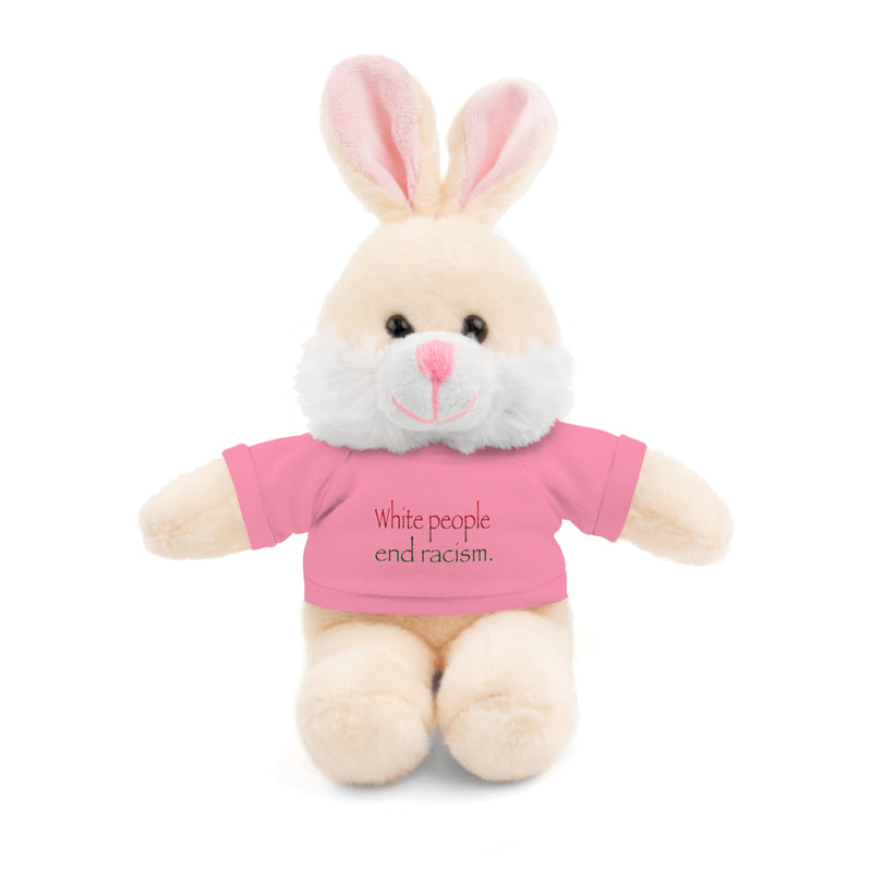 White People End Racism Plushie | Anti-Racism Allyship
