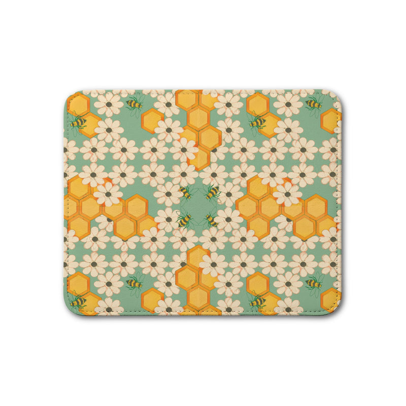 Success's Sweet Sting Leather Placemat — Daisies & Bees
