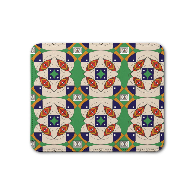 Umoja Leather Placemat - Afrocentric Geometric Retro