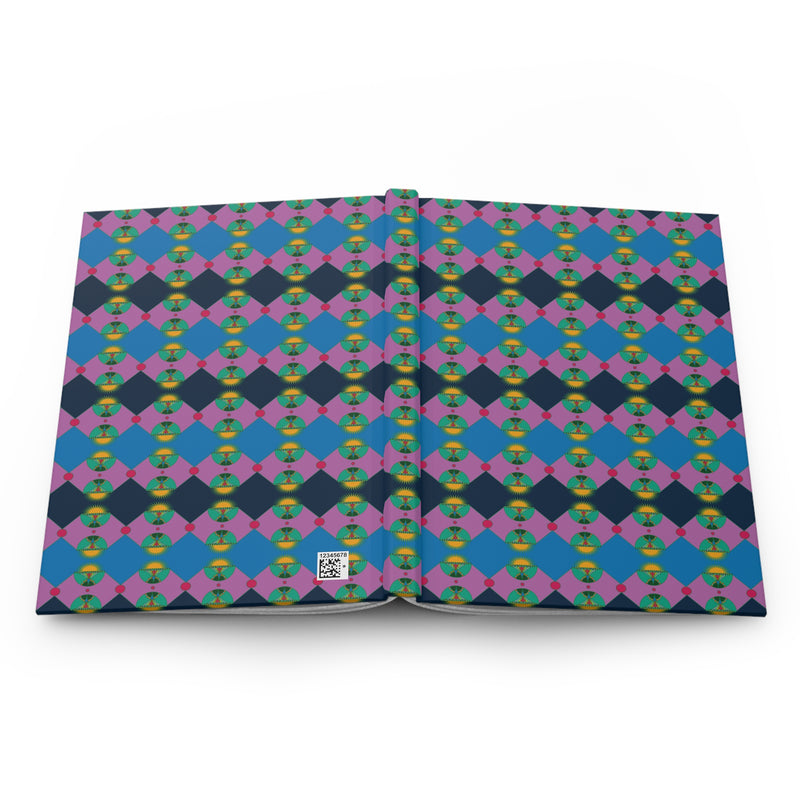Rainbow Lotus Star Shield Hardcover Journal | Queer Art Journal