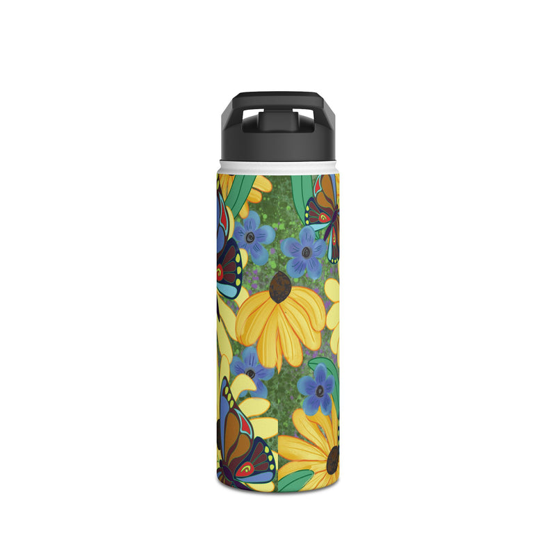 The Susans Party Stainless Steel Slender Water Bottle — Floral Insulated Bottle