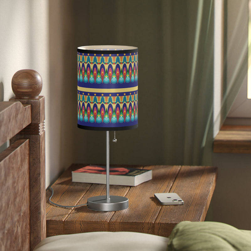 Our Sacred Temples Lamp on a Stand | Afrocentric Home Decor