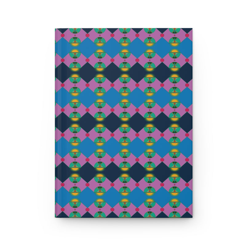 Rainbow Lotus Star Shield Hardcover Journal | Queer Art Journal