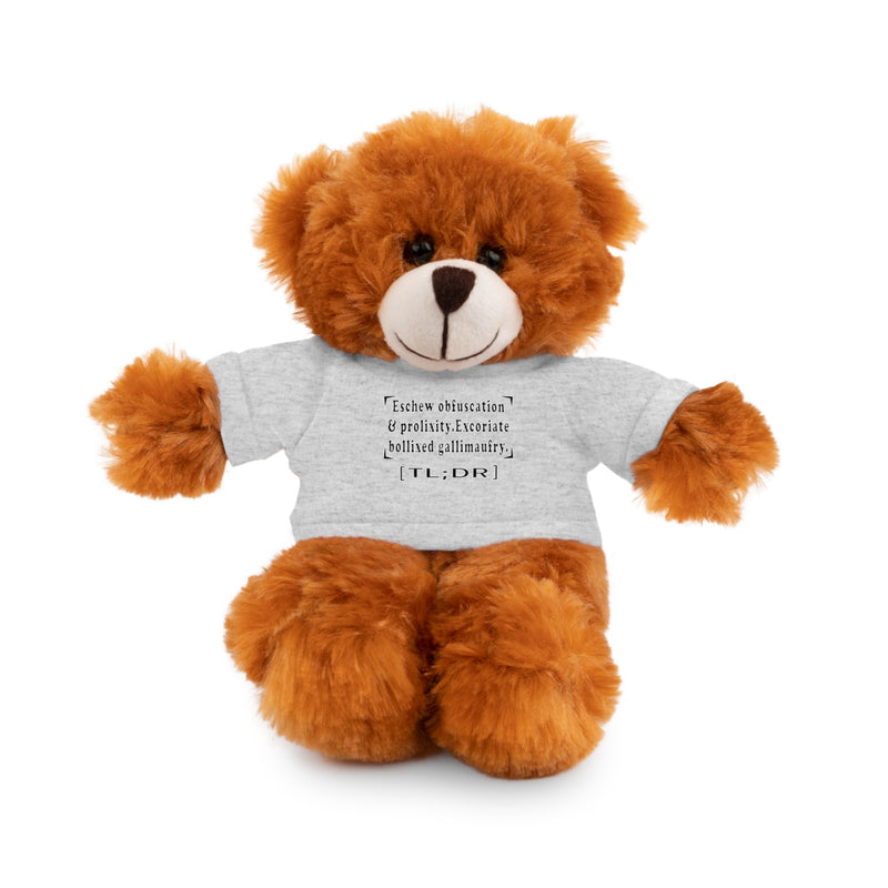 Eschew Obfuscation Stuffed Animal | Queer Affirmation Plushie
