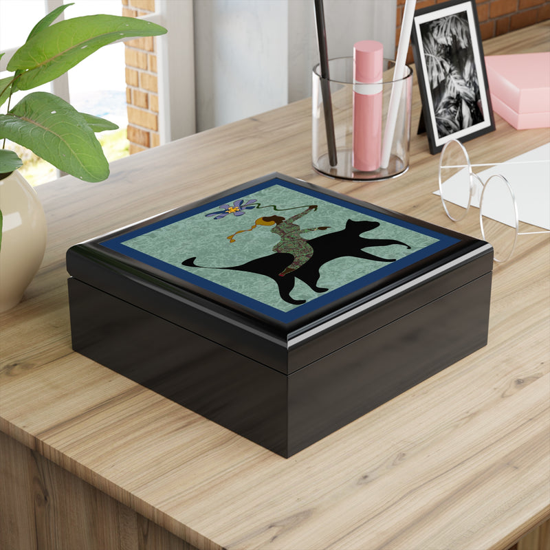 She Gives Jewelry Box | Black Women Empowerment Decor