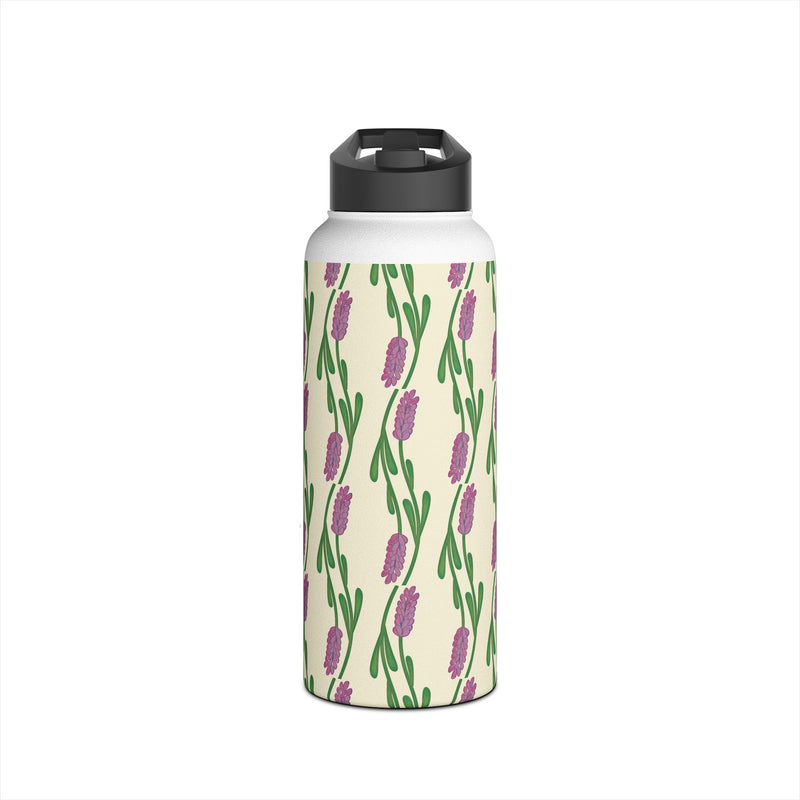 A Touch Of Lavender Stainless Steel Slender Water Bottle