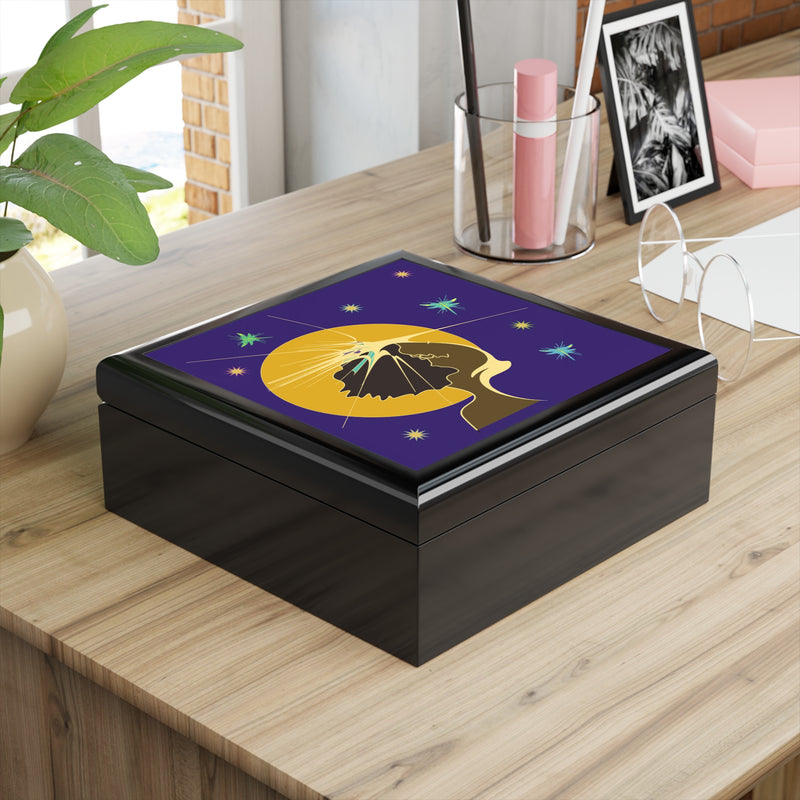 Moon Maiden Jewelry Box | Black Queer Art Decor