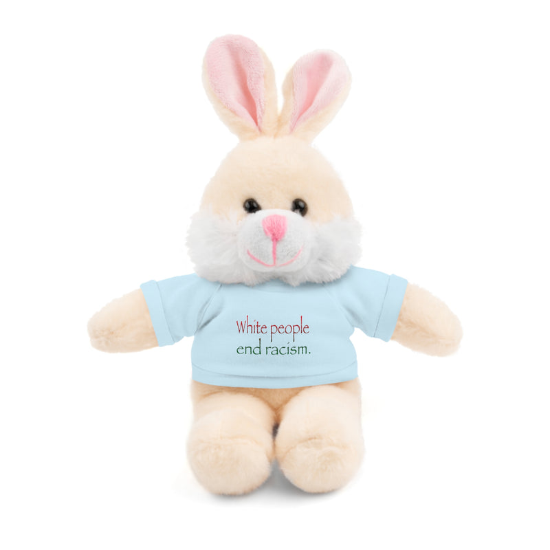 White People End Racism Plushie | Anti-Racism Allyship