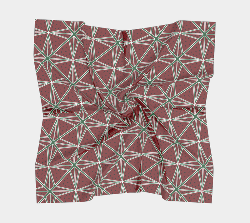 Break A Watermelon, Feed Many Silk Square Scarf | Black Joy & Queer Art