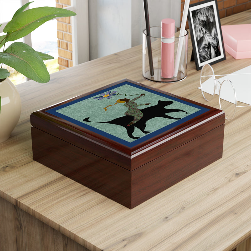 She Gives Jewelry Box | Black Women Empowerment Decor