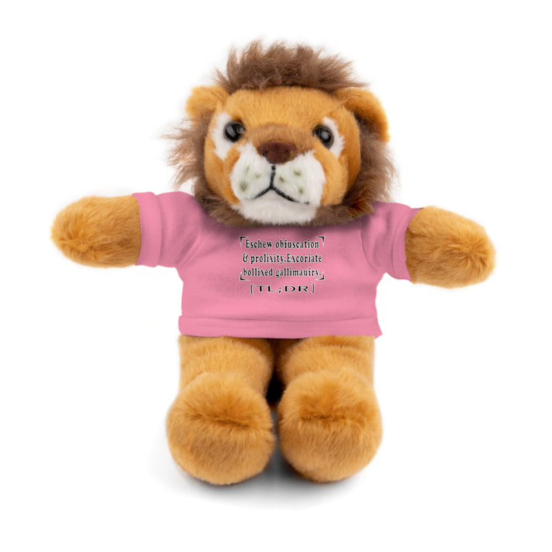 Eschew Obfuscation Stuffed Animal | Queer Affirmation Plushie