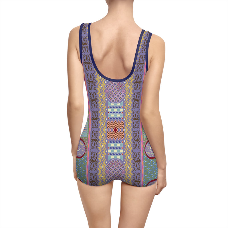 Jamii Gender Neutral Swimsuit – Geometric Abstract